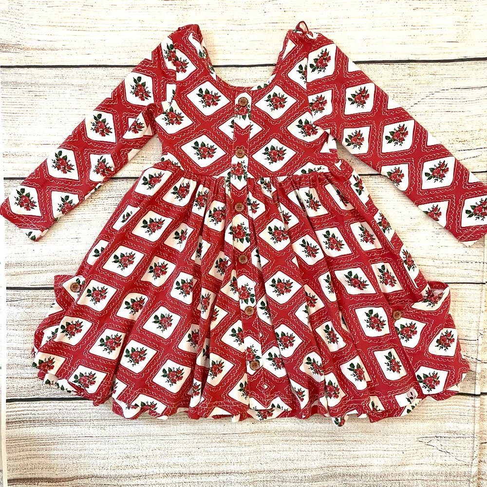 Sweet Honey Clothing Rudolph Prim Dress size 6 NWOT